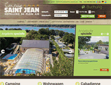 Tablet Screenshot of de.campingsaintjean.com