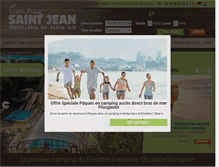 Tablet Screenshot of campingsaintjean.com